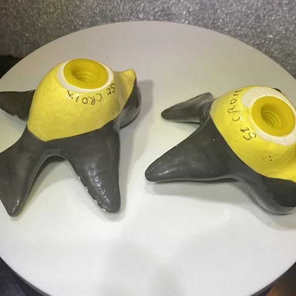 70’s Vintage Rare St Croix Ceramic Bird Salt and Pepper Shakers